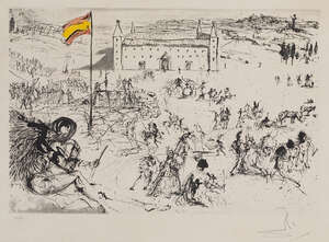 
	
		Salvador Dali,
		Spanish 1904-1989-
		 
		Coronation of the King of Spain [Michler &...