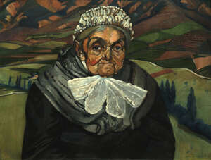 
	
		Beatrice M L Huntington, 
		Scottish 1889-1988-
		 
		Provence;
		 
		oil on canvas,...