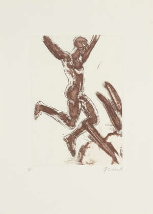 
	
		Dame Elisabeth Frink CH DBE RA, 
		British 1930-1993- 
		 
		Untitled; 
		etching in...