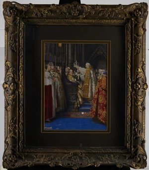 John Byam Liston Shaw,&nbsp;British 1872-1919-&nbsp;
The Crowning of King Edward VII, 1902; and The Anointing...