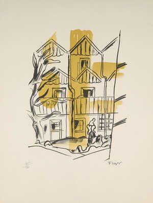 
	
		After Fernand Leger, 
		French 1881-1955-
		 
		La Ruche, 1959;
		 
		lithograph in...