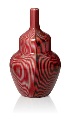 
	
		Carlo Scarpa (Italian 1906-1978),  A Tessuto glass vase for Venini, Italy,
		Etched to...