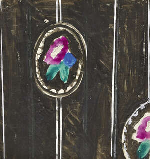 
	
		Raoul Dufy, 
		French 1877-1953-
		 
		'Etude de Fleurs Pour Bianchini- Ferier...