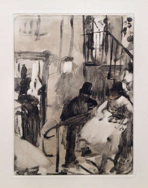 
	
		After Edgar Degas, French 18341917- Illustration from La Famille Cardinal; photogravure...