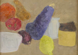 
	
		Elsbeth Juda, 
		German/British 1911-2014- 
		Still life of fruit, vegetables and...