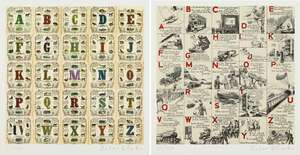 
	
		Sir Peter Blake CBE RDI RA, 
		British b.1932- 
		 
		Appropriated Alphabets 10 and 11;...