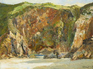 
	
		Lillian Holt, 
		British 18981983- 
		 
		Coastal scene; 
		 
		oil on canvas, signed...