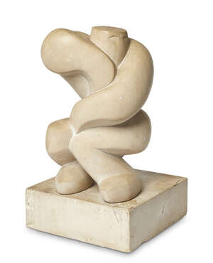 
	
		Alan Brazier,
		British 1956-2016-
		 
		Standing figure;
		 
		Portland stone,...