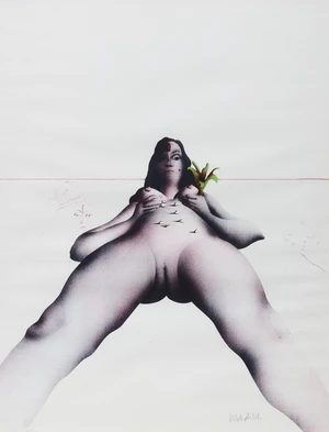 Paul Wunderlich,&nbsp;German 1927-2010,&nbsp;La Fleur, 1969; Blick Zur&uuml;ck, 2000;&nbsp;a lithograph and an etching on...