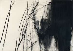 
	
		Hughie ODonoghue RA,
		British b. 1953-
		 
		Untitled (abstract drawing);
		 
		