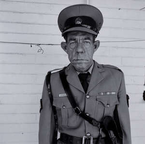 
	
		Roger Ballen,
		American b.1950-
		 
		Sergeant F de Bruin, Department of Prisons...