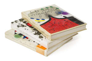 
	
		Joan Miro, 
		Spanish 1893-1983-
		 
		Miro Lithographe, Vol. I-III, printed...
