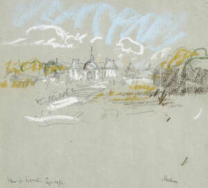 
	
		Lord Methuen RA PRWA FRSA Hon. ARIBA, 
		British 1886-1974 - 
		 
		Chateau de...