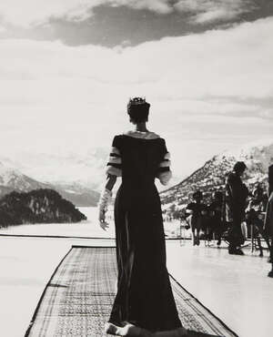 
	
		Elsbeth Juda, 
		German/British 1911-2014-
		 
		Woman standing looking over a snowy...