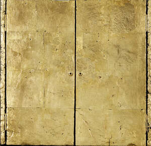 
	
		Derek Hirst,
		British 1930-2006-
		
		Puerta De Oro. No.IX, 1997-98;
		 
		mixed...