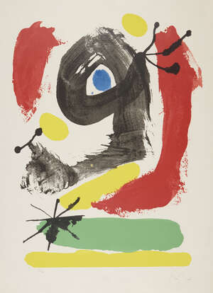 
	
		Joan Miró, 
		Spanish 1893-1983-
		 
		Untitled, 1964;
		 
		screenprint in colours on...