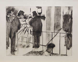 
	
		After Edgar Degas, French 18341917- Illustration from La Famille Cardinal; photogravure...