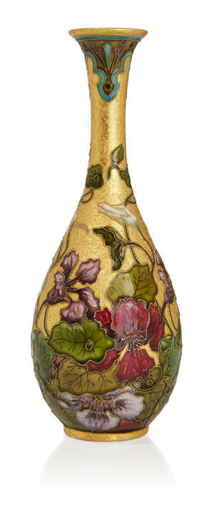
	
		A French solifleur ceramic vase attributed to Félix Optat Milet, Sevres  
		c.1890,...