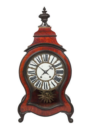
	
		A French red tortoiseshell clock, 19th century, later mounted with an urn form finial,...