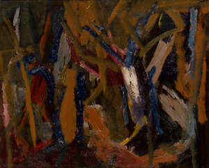 
	
		Miles Peter Richmond, 
		British 1922-2008 - 
		Abstract composition, 1948; 
		oil on...