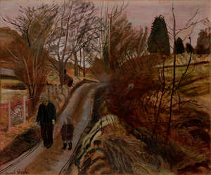 
	
		Carel Weight RA, 
		British 1908-1997 - 
		 
		Winter Walk, 1986; 
		 
		oil on canvas...