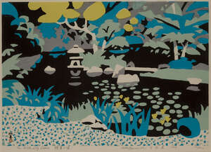 
	
		Hide Kawanishi, 
		Japanese 1894-1965- 
		 
		The Water Lily Season, 1959; 
		 
		