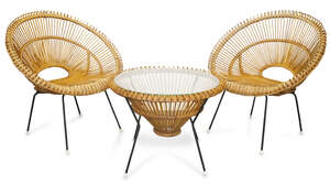 
	
		Attributed to Janine Abraham and Dirk Jan Rol, 
		 
		Pair of armchairs and matching...