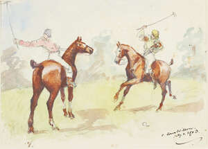 
	
		C Carue Wilson, 
		British School, early 20th century- 
		 
		Polo; 
		 
		