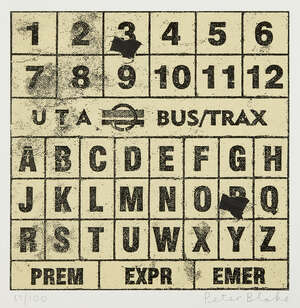 
	
		Sir Peter Blake CBE RDI RA, 
		British b.1932- 
		 
		Appropriated Alphabets 2;...