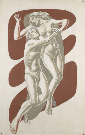 
	
		Hans Feibusch,  
		German/British 1898-1998 - 
		 
		Ecstasy without Agony; 
		 
		