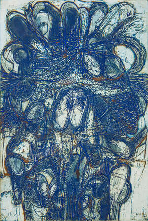 
	
		Devraj Dakoji (Indian, b. 1944), Untitled, Intaglio print in colours, Editioned '1/6 AP.'...