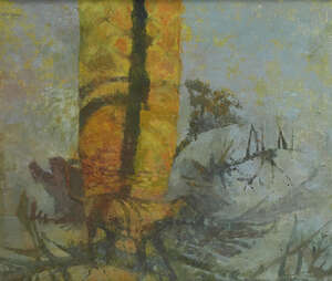 
	
		Leonard Rosoman OBE RA, 
		British 1913-2012- 
		
		Dog in the shadow of a palm tree;...