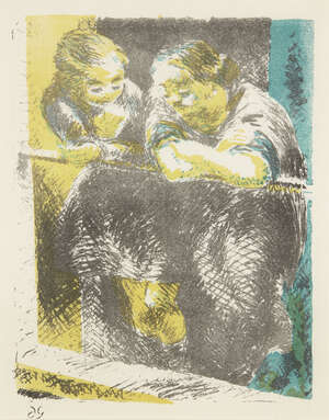 
	
		Duncan Grant,
		British 1885-1978-
		 
		Window in Toledo, 1945;
		 
		lithograph in...