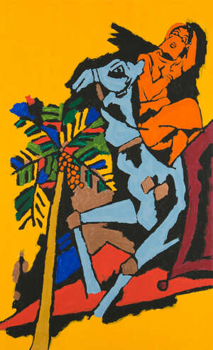 
	
		MOVED TO RL 25
		Maqbool Fida Husain (India 1913-2011), Serigraph from OPCE series, ed....