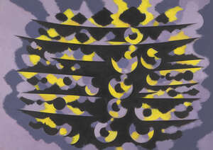 
	
		William Gear RA FRSA RBSA, 
		Scottish 1915-1997 - 
		 
		Untitled, 1975; 
		 
		gouache...