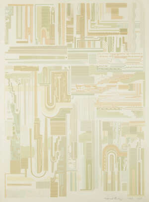
	
		Sir Eduardo Paolozzi CBE RA, 
		Scottish 1924-2005-
		 
		Hors Concours, 1974;
		 
		