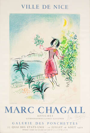 
	
		Marc Chagall, 
		French/Russian 1887-1985- 
		 
		Ville de Nice, Galerie des...