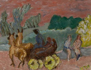 
	
		Henryk Gotlib, 
		Polish/British 1890-1966 - 
		 
		Corozza in Portugal, 1966; 
		 
		