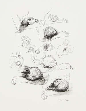 
	
		Henry Moore OM CH FBA, 
		British 1898-1986-
		 
		Lullaby Sketches [CGM 270],...