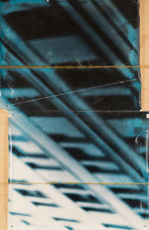 
	
		Doug and Mike Starn, 
		American b.1961- 
		 
		Blue Rookery Detail, 1987-88; 
		 
		