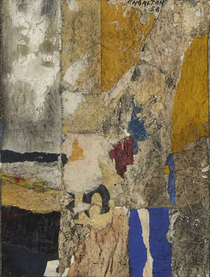 
	
		Gene Charlton (Eugene Charlton Rafalsky),
		American 1909-1979-
		Untitled collage,...