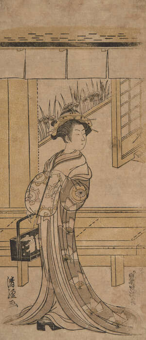 
	
		Torii Kiyotsune, Japanese active c. 1757-1779, The actor Iwai Hanshiro IV in onnagata,...