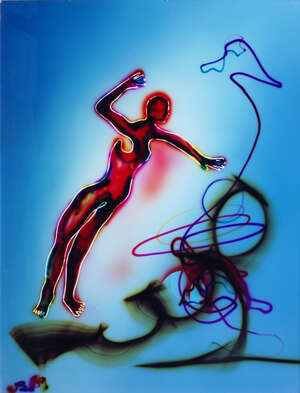 
	
		John Swarbrick, British b.1955- Mobile figures (two); colour photographic prints, one...