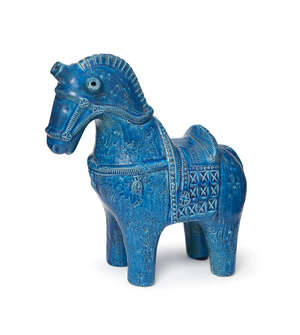 
	
		Aldo Londi (1911-2003), a large Bitossi horse 
		c. 1960's, painted 4176 and Italy to...