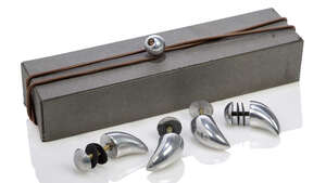 
	
		Phillipe Starck (b.1949), a set of four 'Mimi Bayou'  
		door handles  for O.W.O/Alessi ...