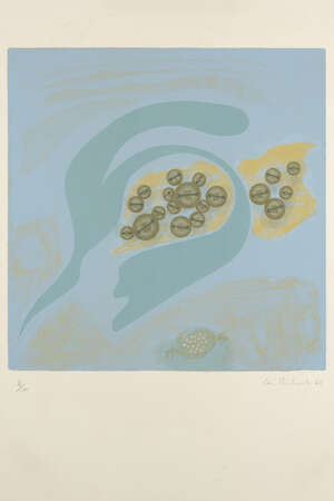 
	
		Ceri Richards, 
		Welsh 1903-1971- 
		 
		Peu a Peu Sortant de la Brume, 1969;  
		 
		