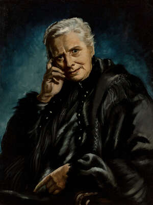 
	
		Olga Lehmann NS SGA, 
		Chilean/British 1912-2001 - 
		Dame Sybil Thorndike, 
		oil on...