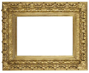 
	
		A Bolognese Carved and Gilded Frame, 18th century, with cavetto sight, beaded course, the...