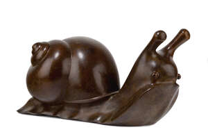 
	
		Michael Cooper, 
		Irish b.1944 - 
		Snail; 
		bronze, signed with monogram, numbered...