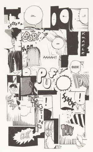 
	
		Christian Marclay, 
		Swiss/American b.1955- 
		 
		Puff Ouch!, 2011; 
		 
		